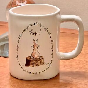 Rae Dunn Artisan Collection By Magenta Bunny on a Stump